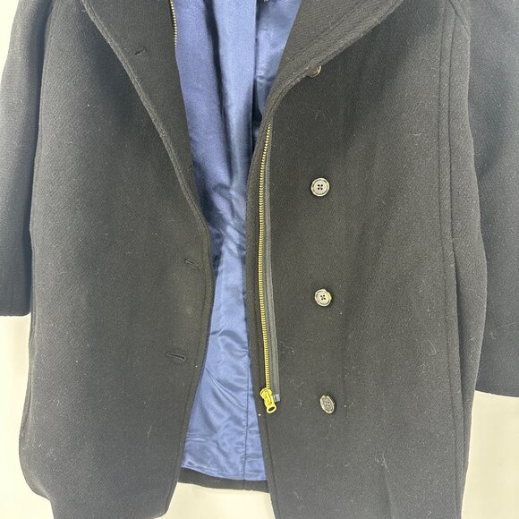 J.Crew Villa coat in Italian stadium-cloth Black Size 4 NWT $385 - Picture 4 of 8